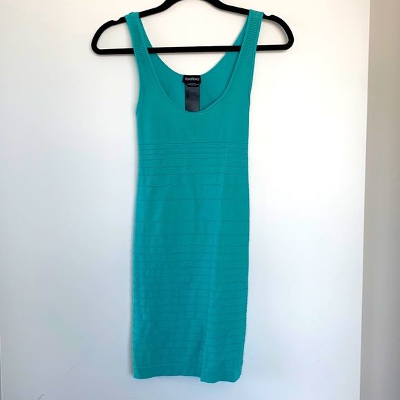 Bebe Blue Turquoise BodyCon Dress